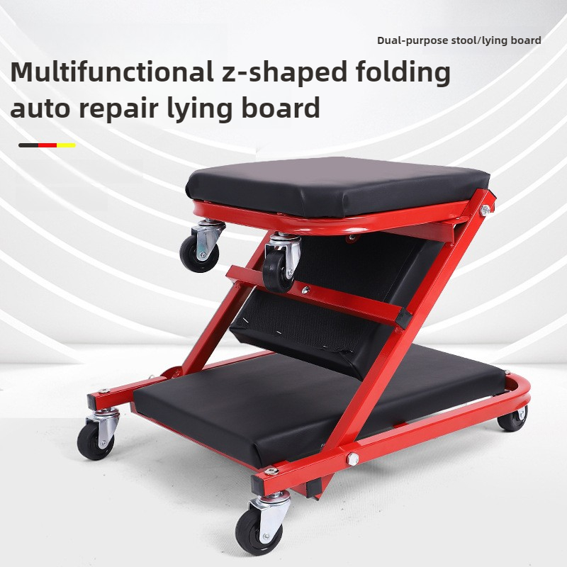 Garage Creeper Roller - Cama dobrável para reparo de carro,