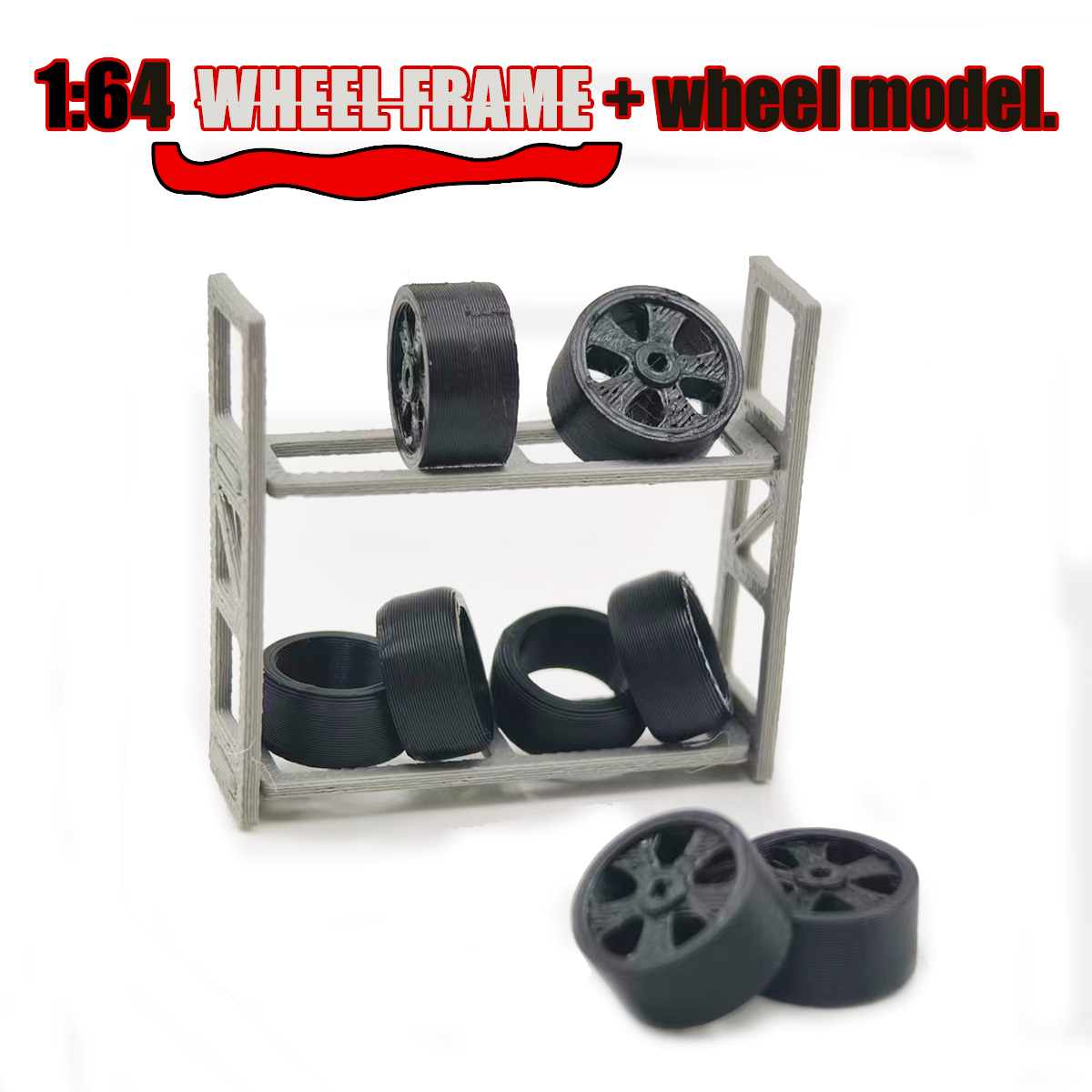 Garage Creeper Roller - Conjunto de prateleiras de pneus em