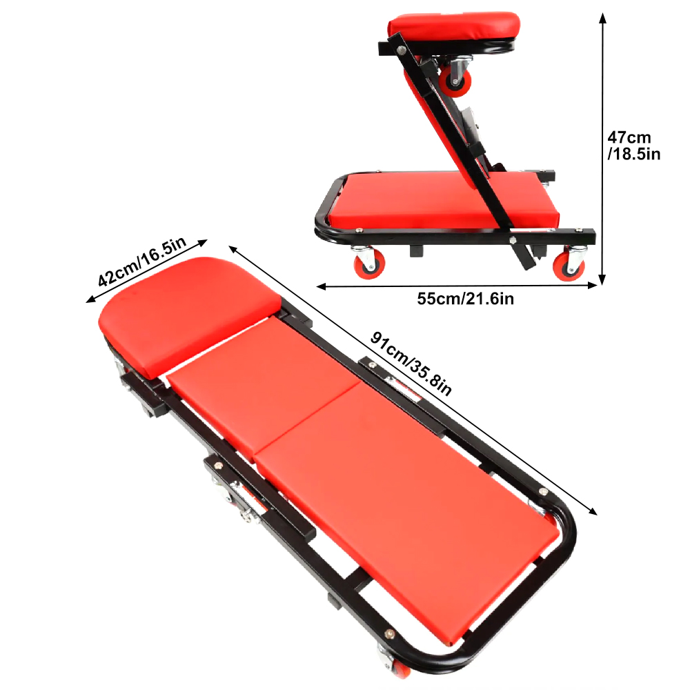 Cadeira de Mecânico 2 em 1 com - Garage Creeper Roller avaliação e preço
