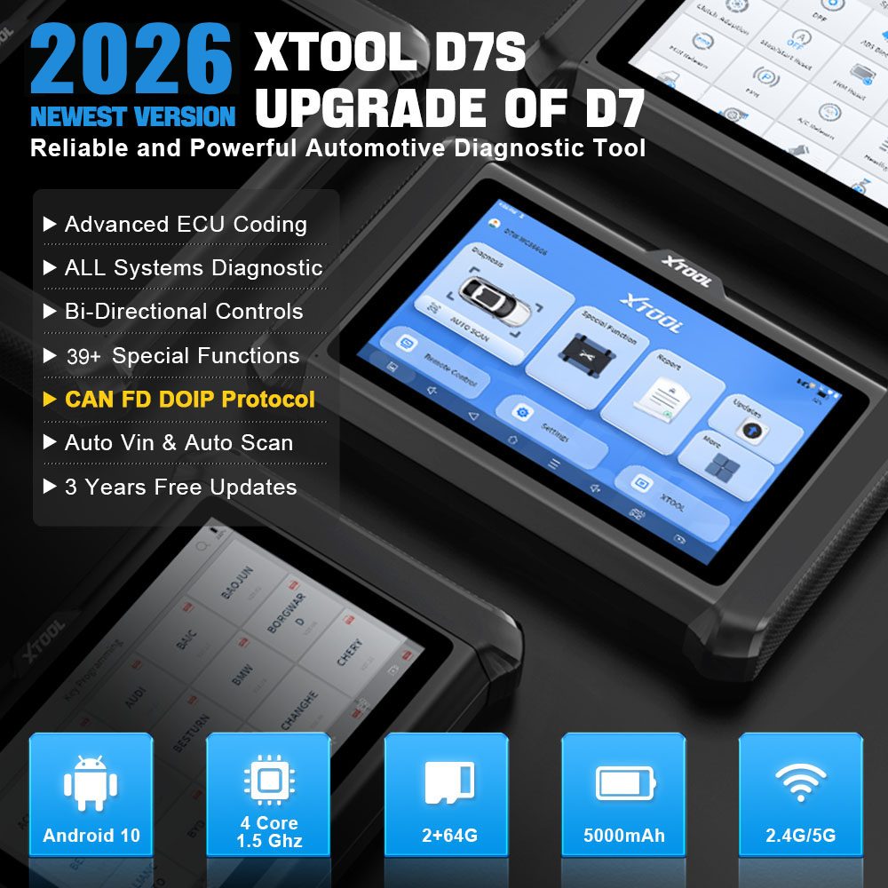 Armazém EUA: XTOOL D7S - Novo  - Car Diagnostic Tool avaliação e preço