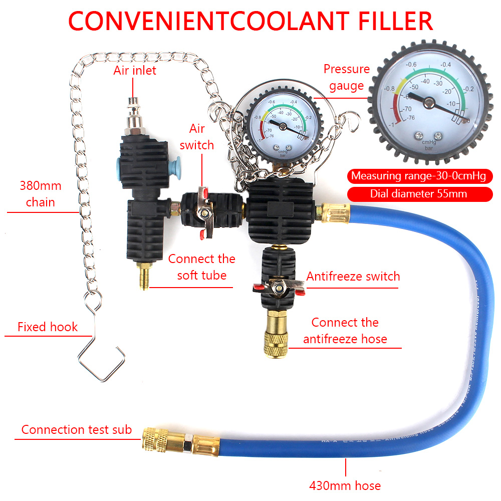 Sistema de resfriamento a vácu - Radiator Pressure Tester avaliação e preço